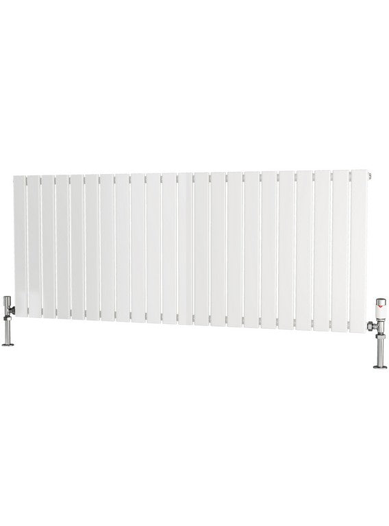 Traderad Flat Tube Steel White Horizontal Designer Radiators