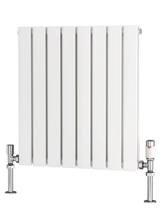 Traderad Flat Tube Steel White Horizontal Designer Radiators