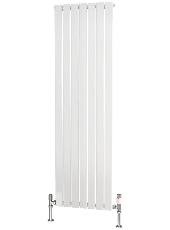 Traderad Flat Tube Steel White Vertical Designer Radiators