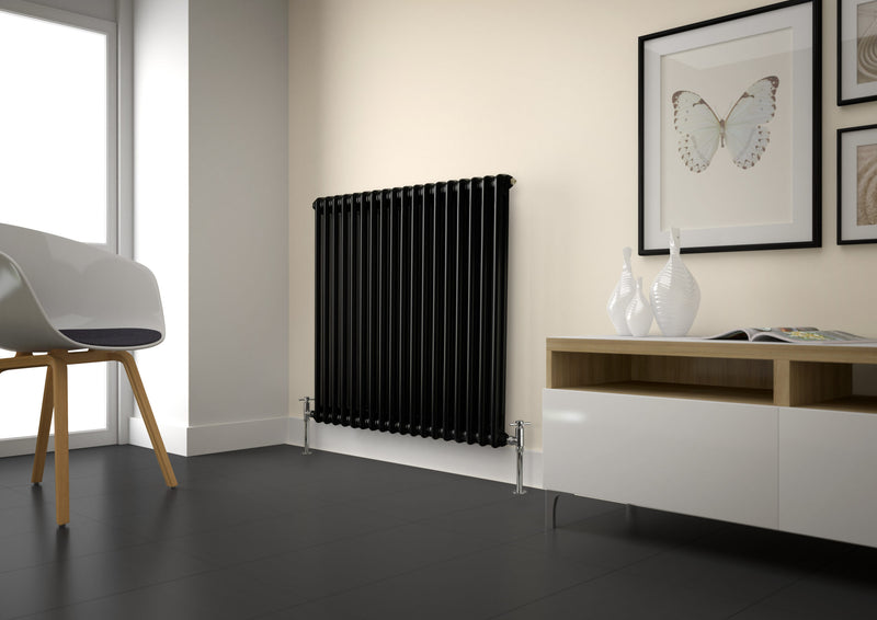 Kartell Laser Klassic 4 Column Radiator 600 x 1190mm - Black