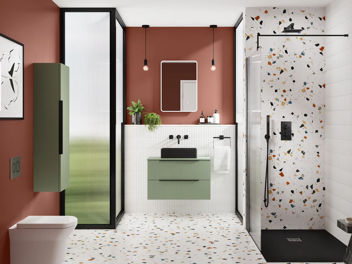 Hudson Reed Tall Unit - Satin Green