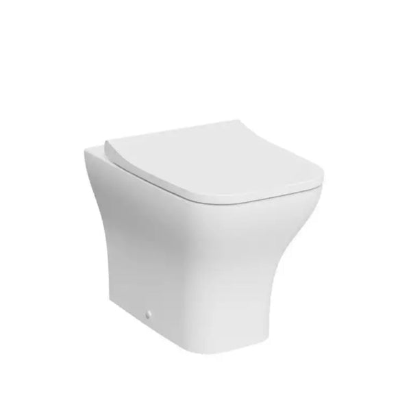Kartell Eklipse Round Rimless Back To Wall Wc Pan with Soft Close Seat White