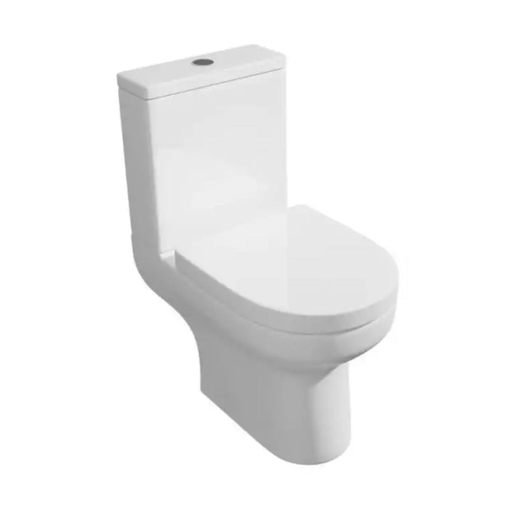 Kartell Bijoux Close Coupled WC Pan C/C Cistern and Premium Soft Close Seat White
