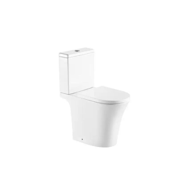 Kartell Kameo C/C Rimless Comfort Height WC Pan with Cistern and Soft Close Seat White