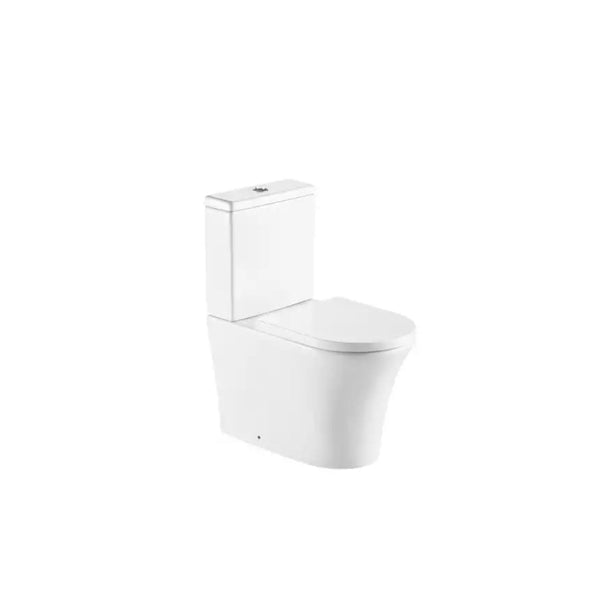 Kartell Kameo Close To Wall C/C Rimless WC Pan with Cistern and Soft Close Seat White