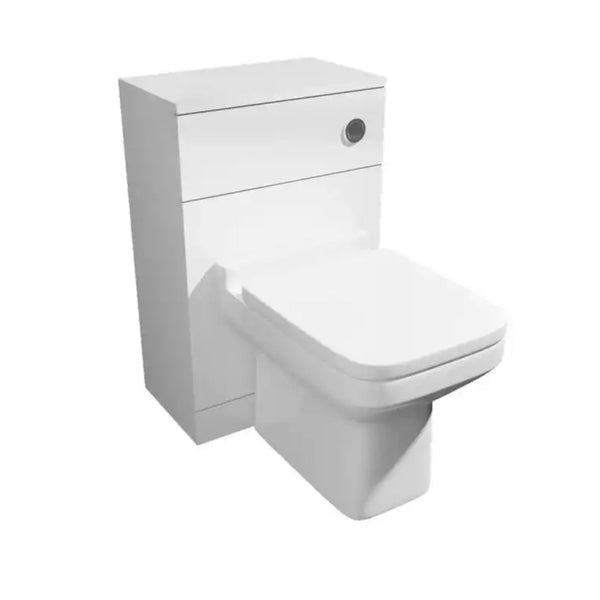Kartell Pure Floor Mounted 500mm WC Unit Set Includes Pan Seat & Cistern White