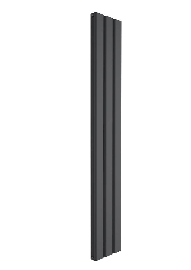 Reina Vicari Anthracite Single/Double Vertical Aluminium Radiator