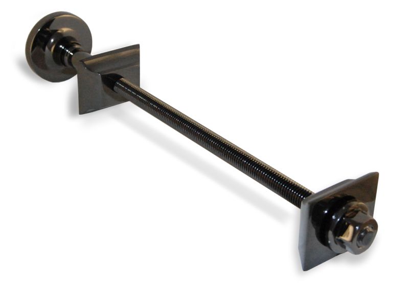 Plumbers Choice Brass Cast Iron Radiator Luxury Wall Tie Fixing Black Nickel