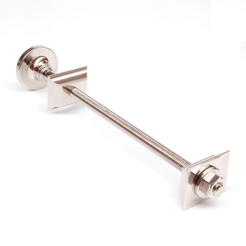 Plumbers Choice Brass Cast Iron Radiator Luxury Wall Stay Fixing Polished Nickel
