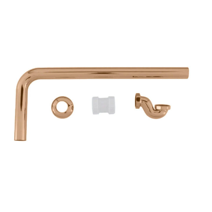 BC Designs Exposed Brass Low Bath Trap with Adaptor and Pipe 40mm/42mm