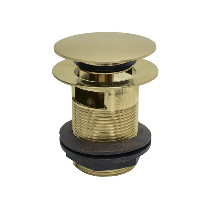 BC Designs Slotted Brass Push Down Bath Waste 70mm
