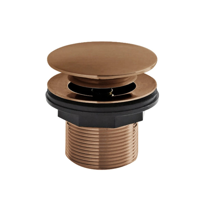 BC Designs Unslotted Brass Push Down Bath Waste 60mm