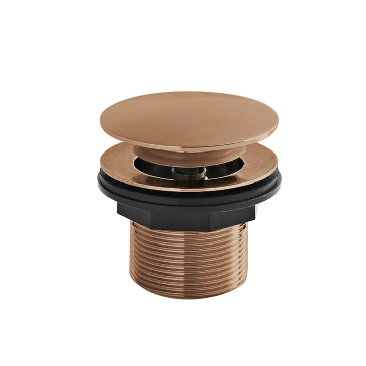 BC Designs Unslotted Brass Push Down Bath Waste 60mm