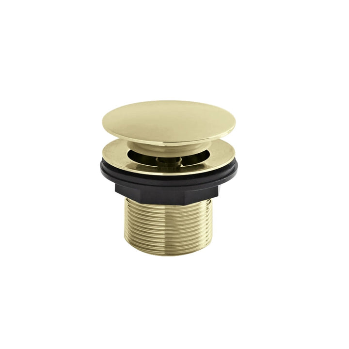 BC Designs Unslotted Brass Push Down Bath Waste 60mm