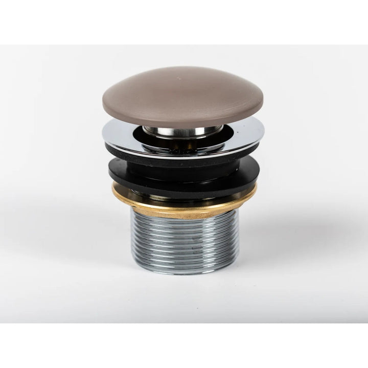 BC Designs Unslotted Brass Push Down Basin Waste