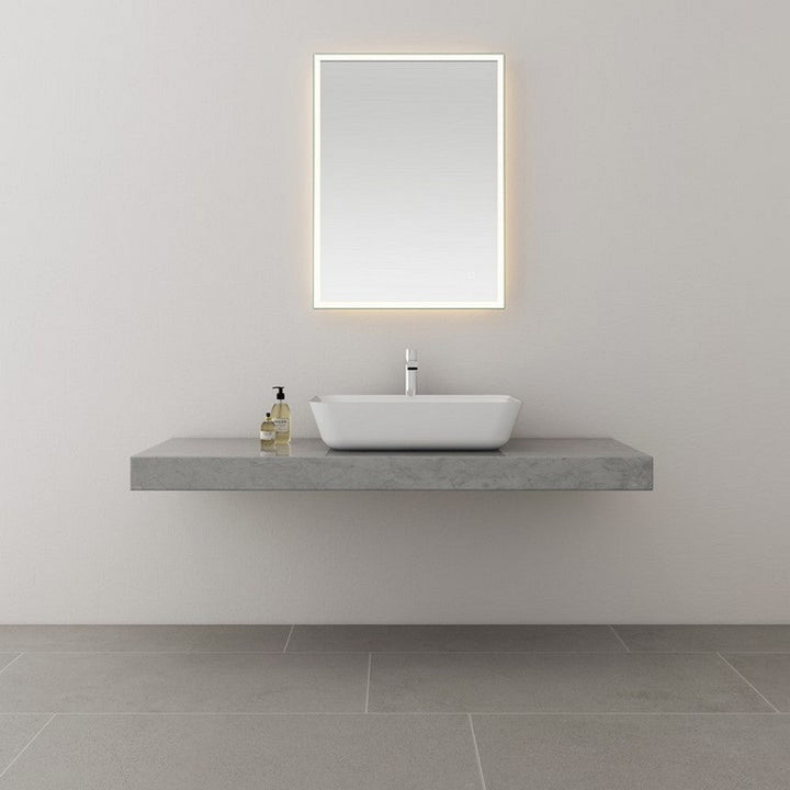 Kartell Tambre 800mm x 600mm Bluetooth Illuminated LED Mirror - Clear Glass