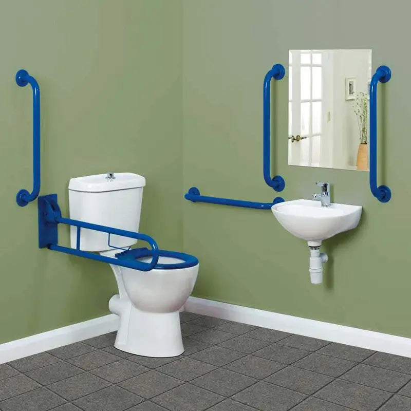 Arley Comfort Close Couple Push Button Doc M Pack With Blue Rail