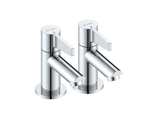 Deva Avoca Basin Taps Pair - Chrome