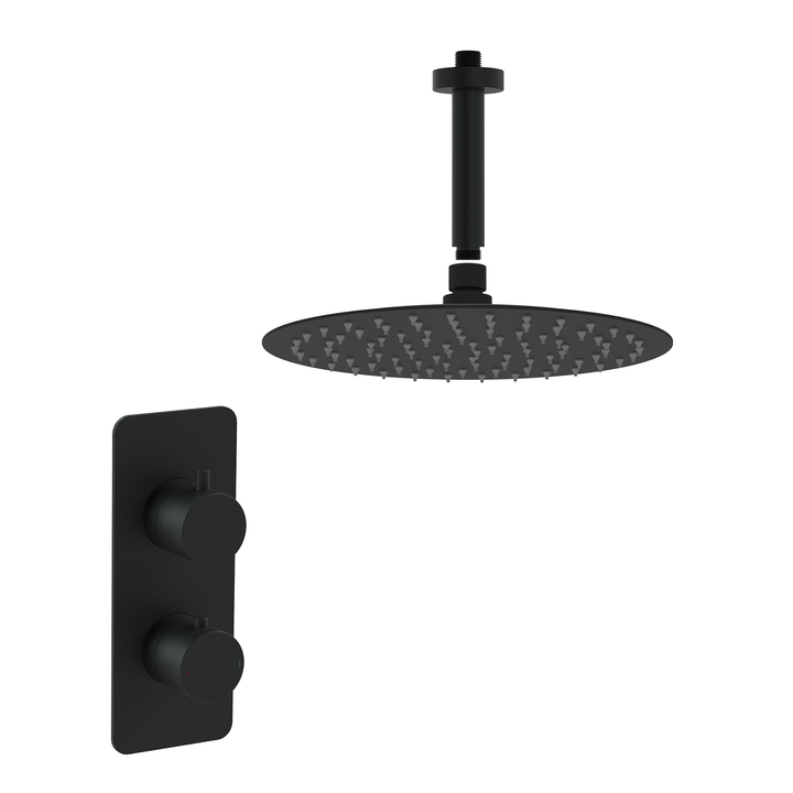 Hib - Rivex Single Outlet Valve Concealed Shower Sets - Brushed Brass