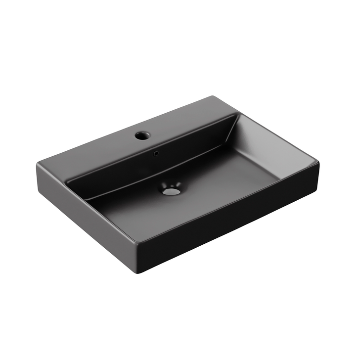 Hib - Vanya Wall Mounted Wash Basin - Black