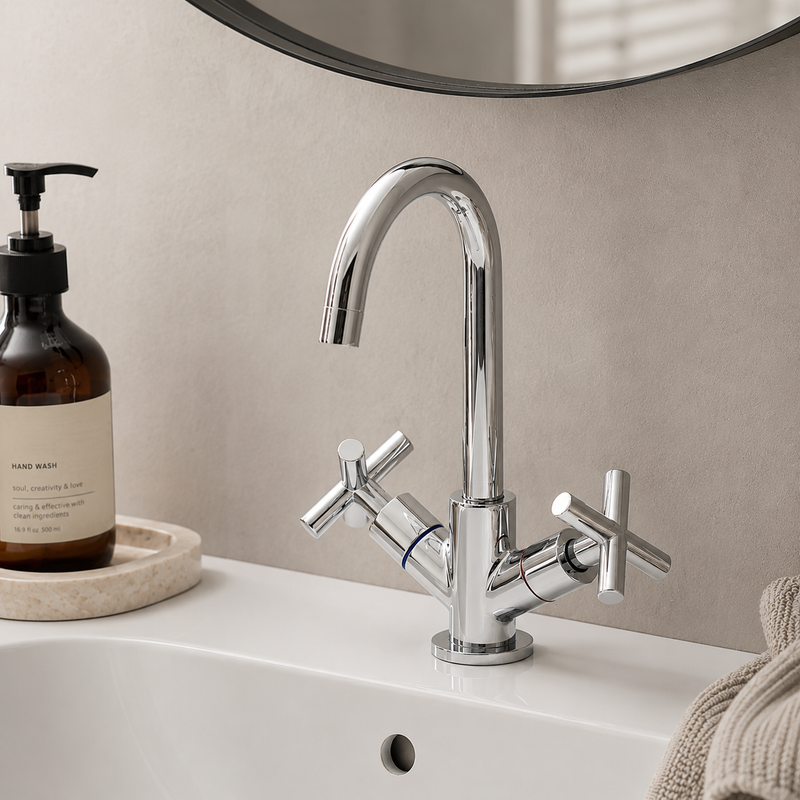 Kartell Times Mono Basin Mixer Tap - Chrome