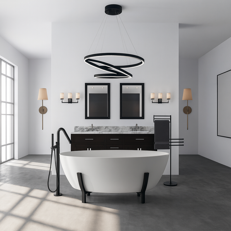 BC Designs Omnia Cian Solid Surface Freestanding Bath