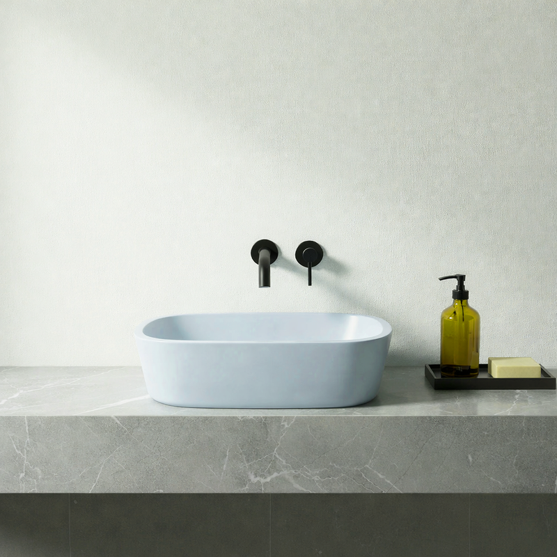 BC Designs Vive 530mm Oval Basin - Aqua Blue