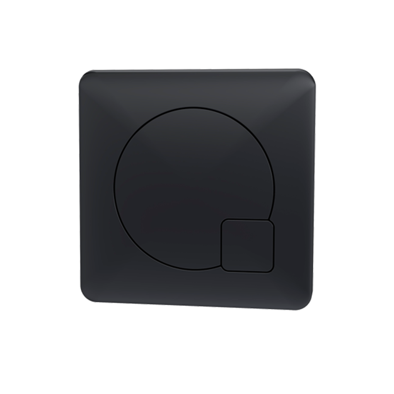 Nuie - Square Dual Flush Black Push Button