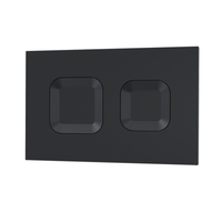 Nuie - Square Dual Flush Push Button - Matt Black
