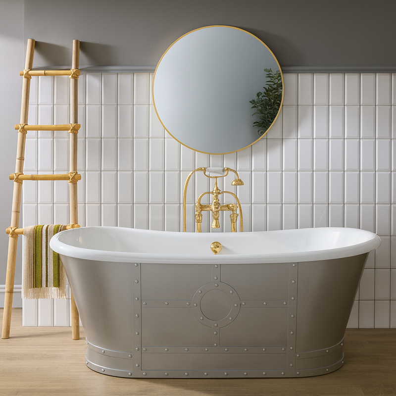 BC Designs Industrial Freestanding Floor Mounted Boat Bath