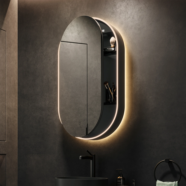 Hib - Romana LED Cabinet - Black