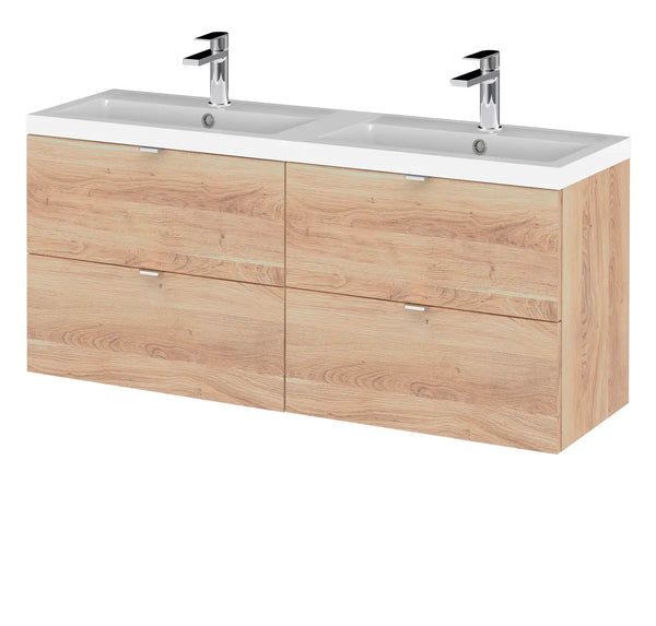 Iona Fusion 1200mm WH 4-Drawer Vanity & Double Basin