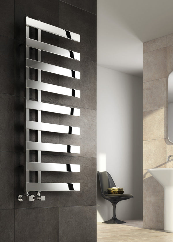 Reina Capelli Polished Stainless Steel Designer Heated Towel Rail Radiator