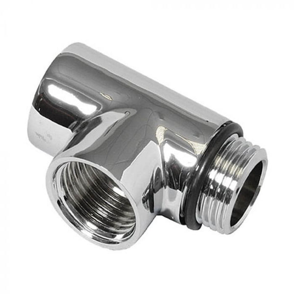 Reina T-Piece Steel For Dual Fuel Chrome