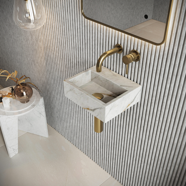 Scudo - Sanctuary Arabescato White Cloakroom Marble Basin