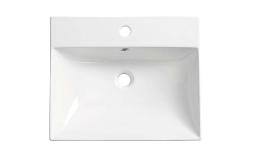 Iona Cadence 412mm Cloakroom Basin 1 Tap Hole - White