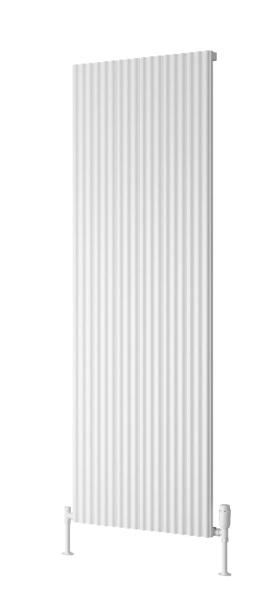 Reina Delia White Vertical Aluminium Radiator Central Heating