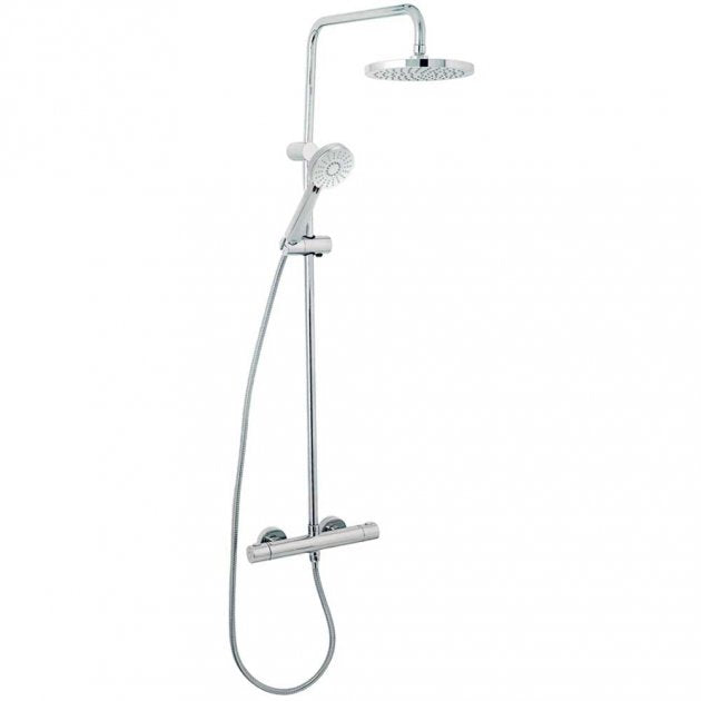 Methven Deva Dynamic Cool To Touch Bar Shower With Diverter To Fixed Head & Handset Chrome