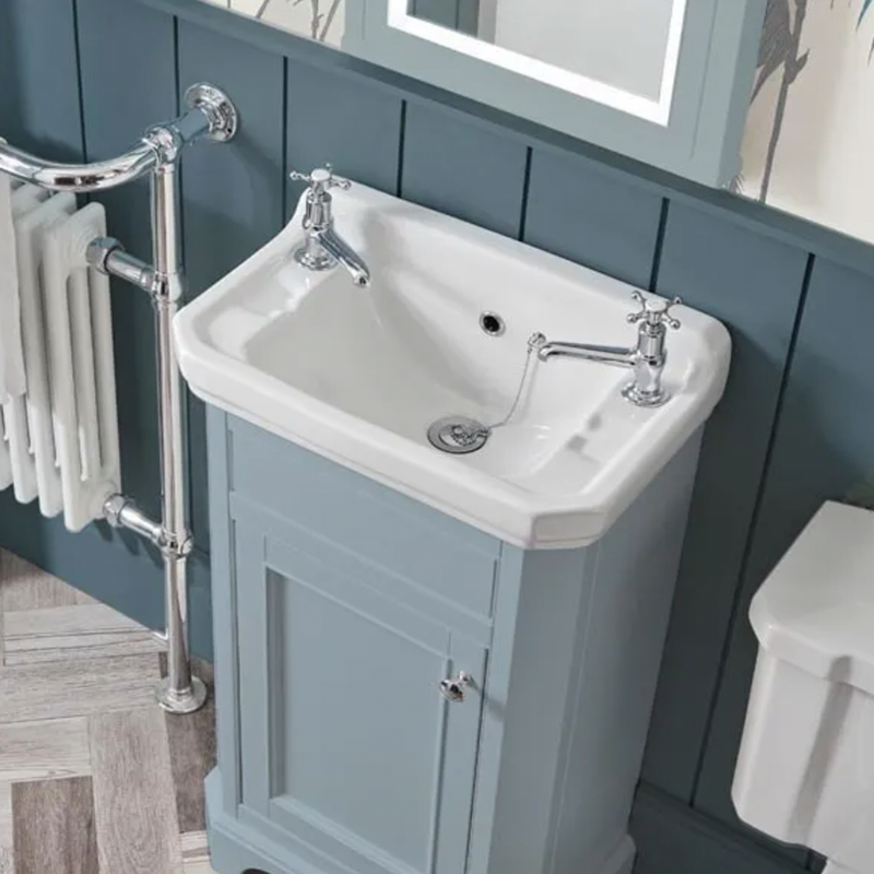 Tavistock Vitoria Cloakroom Vanity Unit - Matt Mineral Blue