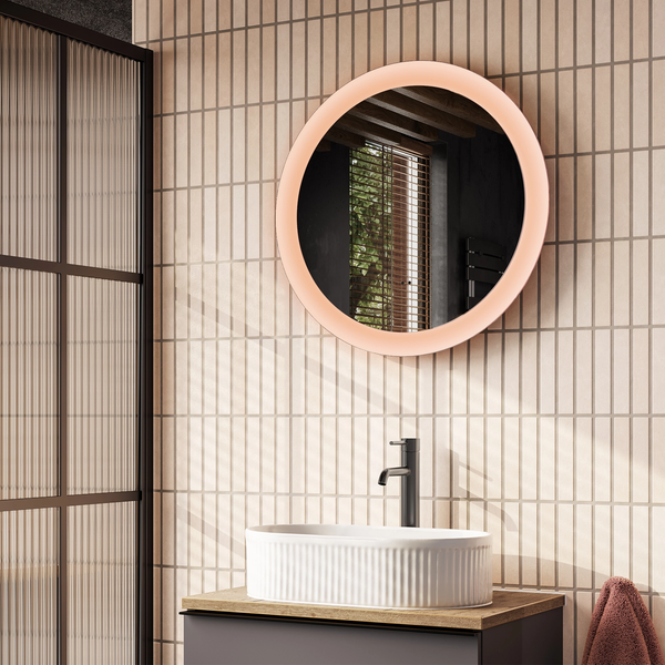 Hib - Vaida LED Mirror - Dusky Pink