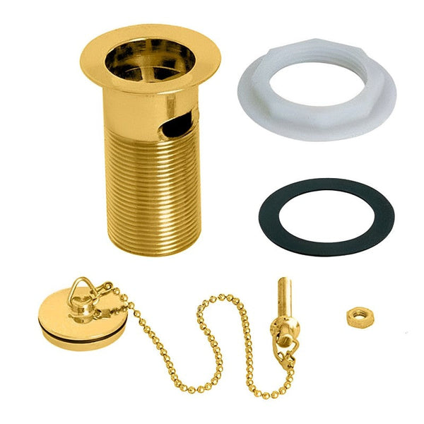 Methven Deva Slotted Basin Waste Complete Brass Plug Gold