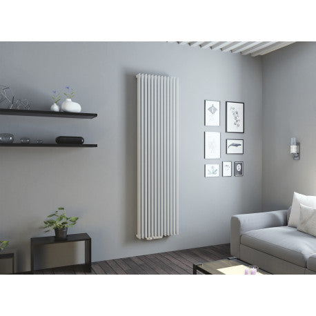 Eucotherm Atlas White Vertical Designer Reverse Panel Radiator
