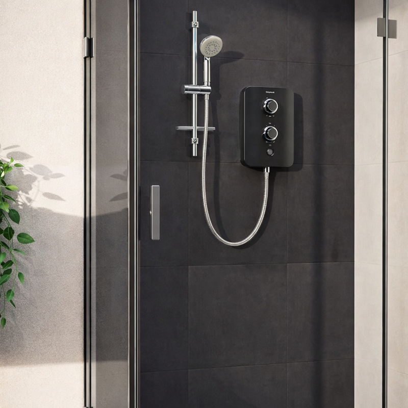 Aqualisa E2 Electric Shower with 3 Mode Handset 9.5kW Multifit - Grey