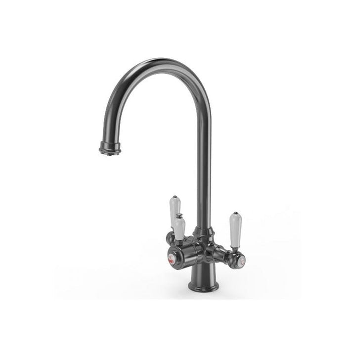 Ellsi Traditional Cruciform 3 In 1 Hot Water Kitchen Sink Taps