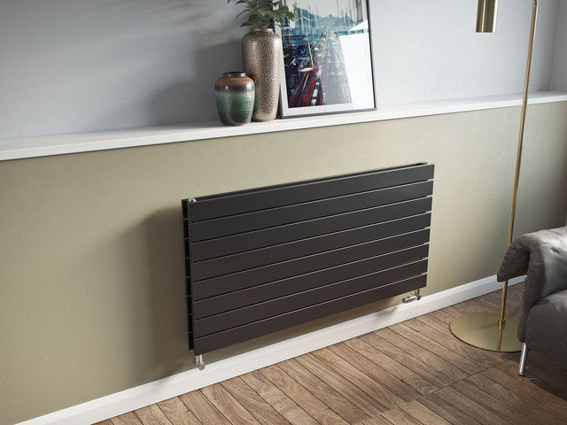 Eucotherm Mars Elegant Duo Anthracite Double Flat Panel Horizontal Radiator
