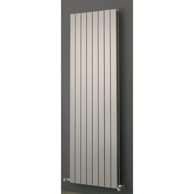 Eucotherm Mars Duo Silver Double Flat Panel Vertical Radiator