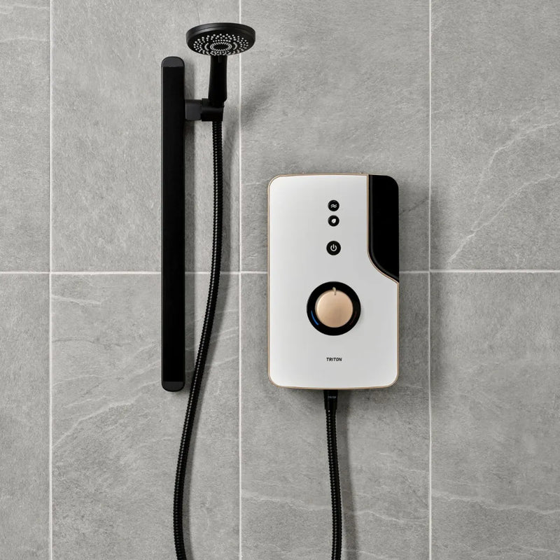 Triton ENlight Thermostatic Electric Shower with Back to Wall Kit