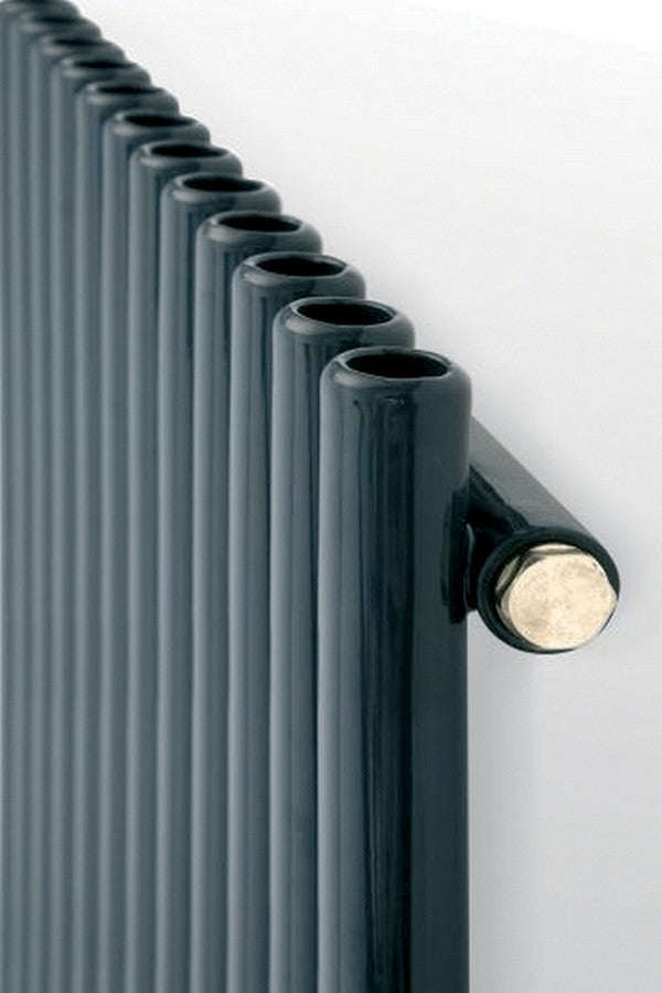 Eucotherm Supra Square Anthracite Tube Single Panel Vertical Designer Radiator