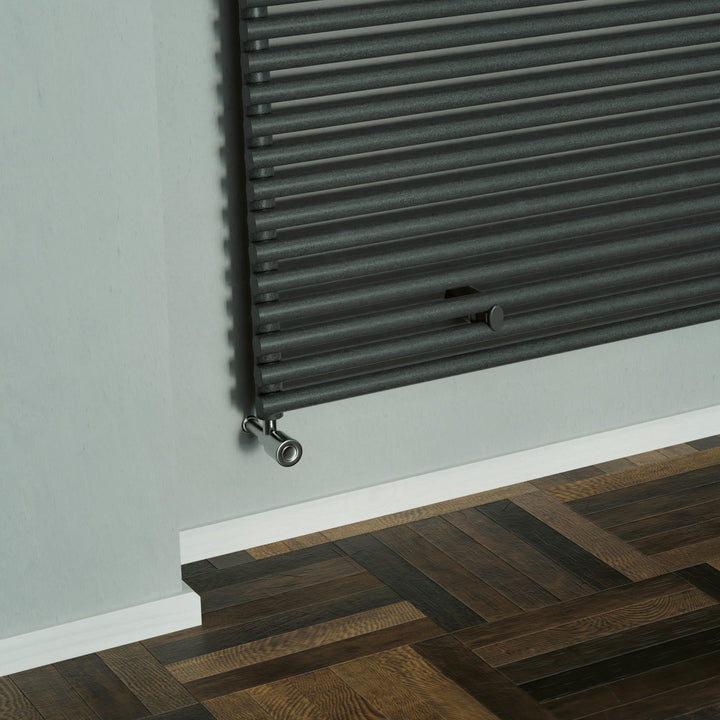Eucotherm Gaja Single Anthracite Tube Horizontal Designer Radiator