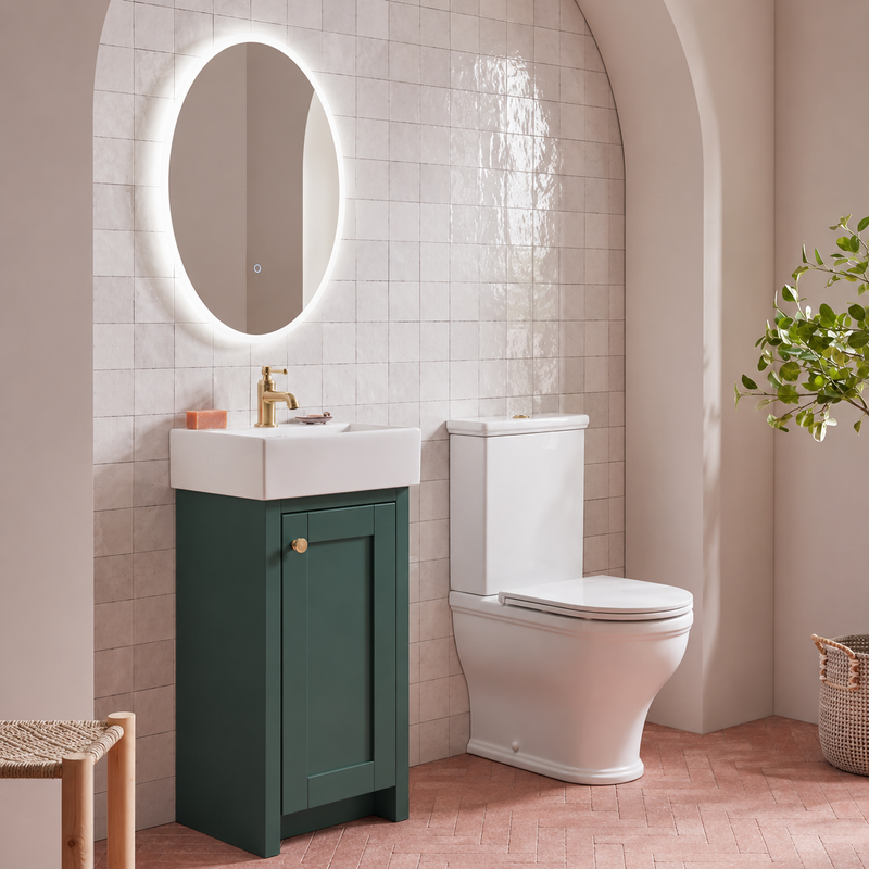 Tavistock Lansdown Cloakroom Vanity Unit - Matt Sherwood Green